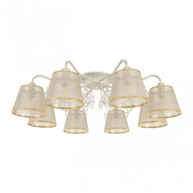 Люстра Arte Milano 341120/8 WT+G AM341120 Люстра Arte Milano 341120/8 WT+G AM341120