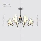 Люстра NANSY Тип A. 15 ламп Lampatron 5662-14669