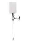 Бра Crystal Lux Mirabella AP1 Chrome/White