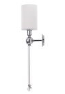 Бра Crystal Lux Mirabella AP1 Chrome/White