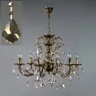 Подвесная люстра Ambiente 8888/6 PB Honey Leaf