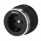 Розетка с заземлением Werkel W5871051 (черный матовый/хром) a055919