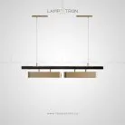 Реечный, рядный светильник SVEA 2 плафона. Подвес. Lampatron svea-2 1218-18970