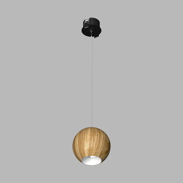 Подвесной (встраиваемый) светодиодный светильник Ledron SPACE R130 Basic Wooden Black-White Подвесной (встраиваемый) светодиодный светильник Ledron SPACE R130 Basic Wooden Black-White
