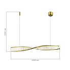 Светильник подвесной Латунь/Прозрачный LED 1*25W 3000K ST-Luce SL6205.323.01 ELICA