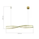 Светильник подвесной Латунь/Прозрачный LED 1*25W 3000K ST-Luce SL6205.323.01 ELICA