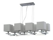 Хрустальная подвесная люстра Lumina Deco LDP 1248-8 WT