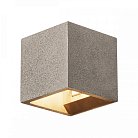 Светильник настенный QT14 G9 25W, черный песчанник SLV 1000911 SOLID CUBE