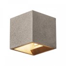 Светильник настенный QT14 G9 25W, черный песчанник SLV 1000911 SOLID CUBE