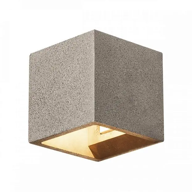 Светильник настенный QT14 G9 25W, черный песчанник SLV 1000911 SOLID CUBE Светильник настенный QT14 G9 25W, черный песчанник SLV 1000911 SOLID CUBE