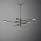 Люстра SUNSHINE 10 плафонов. Черный. Размер L. Lampatron 1666-22352