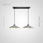 Готовая комбинация светильников SANTERI COMBO 2 лампы. Цвет Серый. Планка Lampatron santeri-combo-gray-2 7100-19465