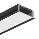 Встраиваемый профиль с накладным фланцем 2,5м Ledron 13003+RMP-16 Black