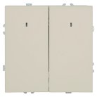 Выключатель 2-клавишный c индикатором (механизм), 250В, 10А, серия Эмили кашемир, soft touch Stekker 49890 RSW10-5102-08