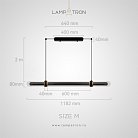Реечный, рядный светильник TIME TUNNEL Размер M. Пульт ДУ Lampatron time-tunnel-m-rc 8894-25151