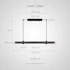 Реечный, рядный светильник TIME TUNNEL Размер M. Пульт ДУ Lampatron time-tunnel-m-rc 8894-25151