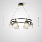 Кольцевые люстры и светильники CONCH CH Lampatron 8166-25441