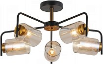 Потолочная люстра ILLUMICO IL8248-5COU-79 BK GD