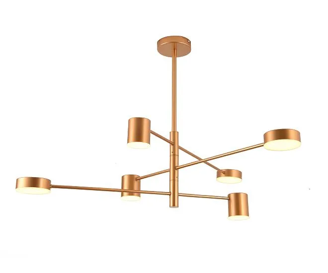 Люстра Мекли золото Led 42W Kink Light 07650-6,33(3000K)