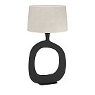 Настольная лампа 1X60W(E27), ?450, H880, сталь, черный, натуральный Eglo 390424 DIEZMA