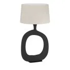 Настольная лампа 1X60W(E27), ?450, H880, сталь, черный, натуральный Eglo 390424 DIEZMA