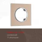 Рамка из алюминия на 1 пост Arte Milano 502.11-1.shampan am