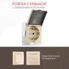 Розетка Arte Milano 206.41-1.shampan am