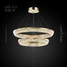Кольцевые люстры и светильники GERTRUDA LUX Два кольца. 60 + 80 см Lampatron 6283-16909