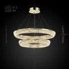 Кольцевые люстры и светильники GERTRUDA LUX Два кольца. 60 + 80 см Lampatron 6283-16909