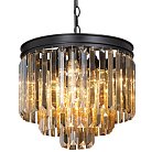 Подвесная люстра ODEON Amber GLASS 3-TIER Black D36 ImperiumLoft 156438-22 40.3269-2