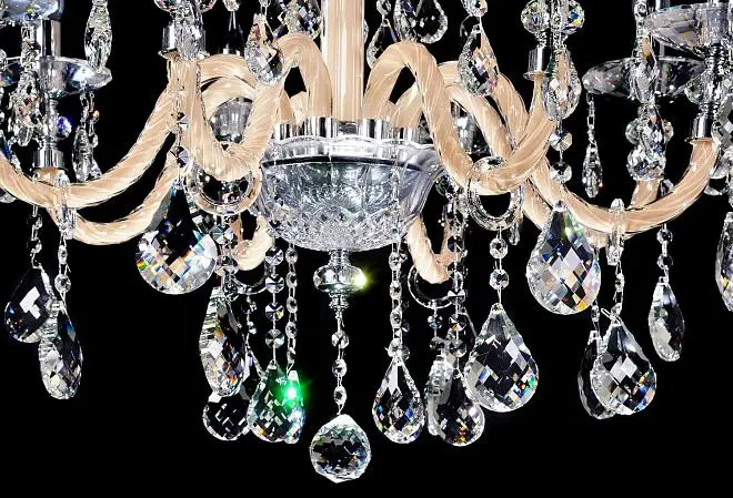Хрустальная подвесная люстра Lumina Deco LDP 66249-8 WT Denica