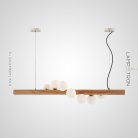 Реечный, рядный светильник VELTA Светлое дерево. Lampatron velta-light 2331-4296