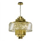 Подвесная люстра ST Luce Nari SL1635.303.09 Латунь/Прозрачный E14 9*40W
