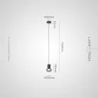 Подвесной светильник TIBERT 1 плафон. Цвет жемчужно-черный. Стандарт Lampatron tibert-black-1 8607-23988