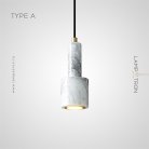 Подвесной светильник LOFFE Тип A. Цвет Латунь + Белый Lampatron loffe-a-white 7234-19853