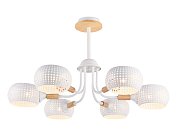 Подвесная люстра Ambrella light TR80166/6 WH/LWD