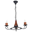 светильник подвесной, E14, 3x40W Velante 590-703-03 Деревянный стиль