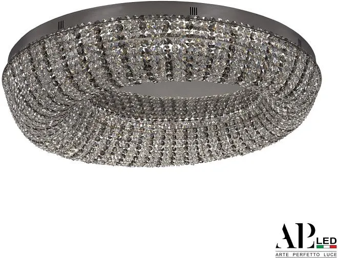 Люстра светодиодная хрустальная APL LED SH610.2.80.R.Ni.4000.Clear.731 Sicilia Люстра светодиодная хрустальная APL LED SH610.2.80.R.Ni.4000.Clear.731 Sicilia