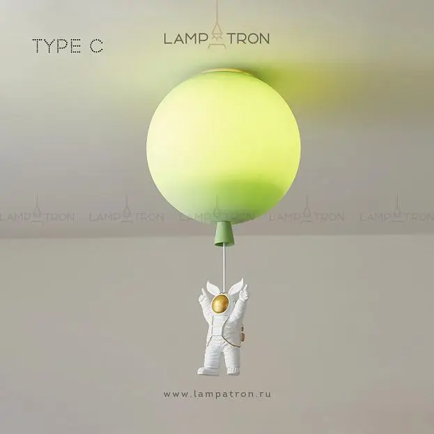 Потолочный светильник MERCURY Тип C. Размер XL. Цвет Зеленый Lampatron 4289-12259 Потолочный светильник MERCURY Тип C. Размер XL. Цвет Зеленый Lampatron 4289-12259