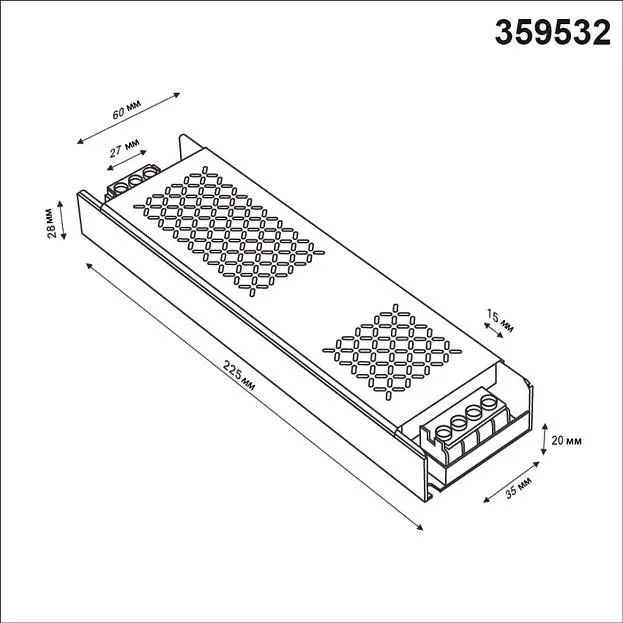 Драйвер IP20 400W 48V Novotech 359532 DRIVE Драйвер IP20 400W 48V Novotech 359532 DRIVE