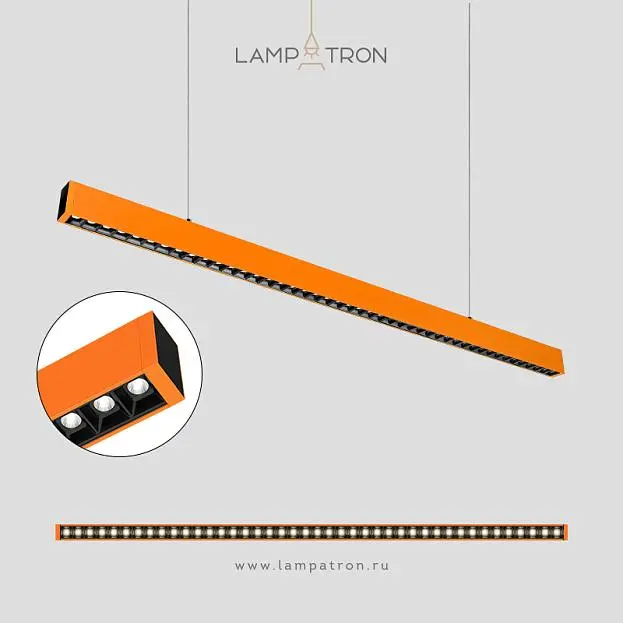 Реечный, рядный светильник VOX Тип С. Размер S. Цвет оранжевый Lampatron 8726-24483 Реечный, рядный светильник VOX Тип С. Размер S. Цвет оранжевый Lampatron 8726-24483