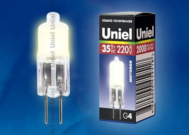 Лампочка галогеновая Uniel JC-220/35/G4 FR Лампочка галогеновая Uniel JC-220/35/G4 FR