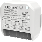 Умный выключатель MatterOverWi-Fi, AC 230В 2 канала x 6А, макс.мощность LED 2x800Вт Donel DN18206MOWiFiSwitch DN8UGZ