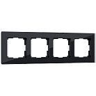 Рамка на 4 поста Werkel W0041108 (черный) Favorit a051436