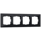 Рамка на 4 поста Werkel W0041108 (черный) Favorit a051436