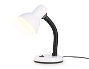 Настольная лампа со сменной лампой E27 с выключателем белый max 40W Ambrella light DE7701 WH