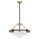 Подвесной светильник Lumina Deco LDP 8034-5 BK+WT Donzano