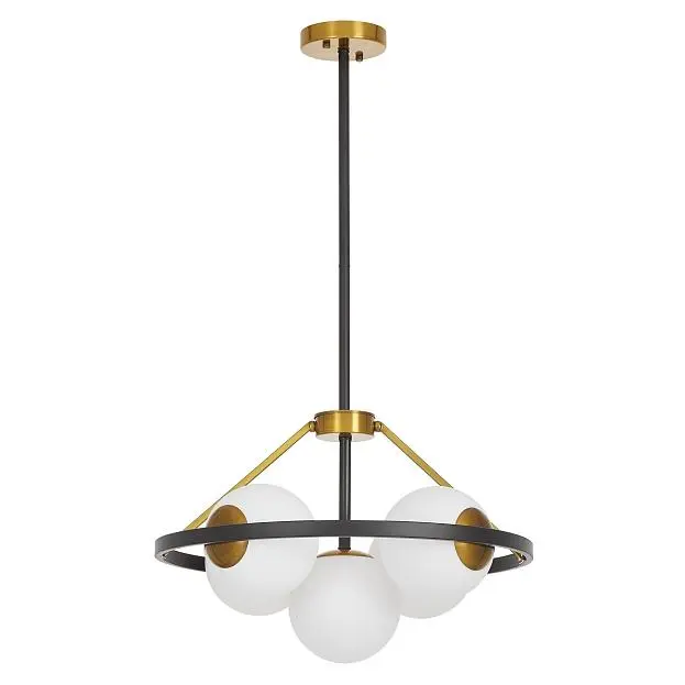 Подвесной светильник Lumina Deco LDP 8034-5 BK+WT Donzano Подвесной светильник Lumina Deco LDP 8034-5 BK+WT Donzano