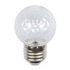 Лампочка светодиодная Volpe LED-D45-1W/BLUE/E27/CL/С PINEAPPLE Bicolor