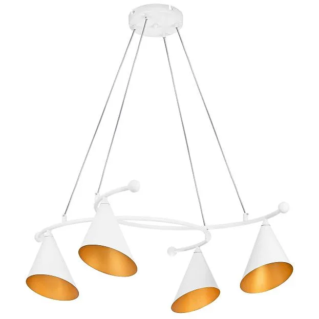 Люстра х6W(led) G9 БЕЛЫЙ/ЗОЛОТО Lightstar 757046 Cone GW